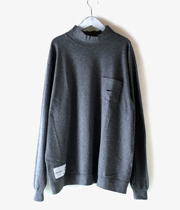 DESCENDANT/TURTOISE MOCK NECK LS (CHARCOAL)