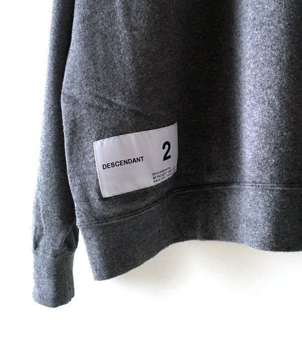 DESCENDANT/TURTOISE MOCK NECK LS (CHARCOAL)