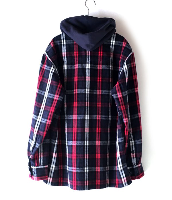 DESCENDANT/STONER HOODED LS SHIRT (NAVY)