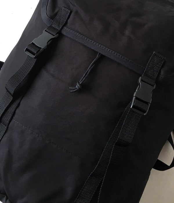 MHL./COTTON NYLON OXFORD BACK PACK (BLACK)