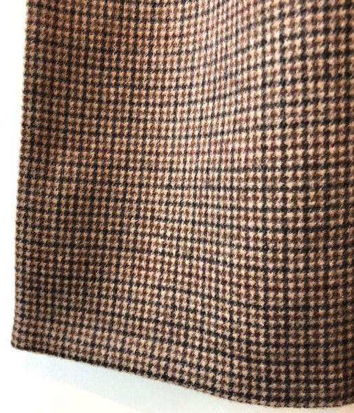 WRYHT/BEAVER HOODED SCARF(COGNAC PLAID)