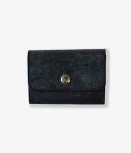 MARGARET HOWELL/BRIDLE LEATHER CARD&COIN CASE(BLACK)