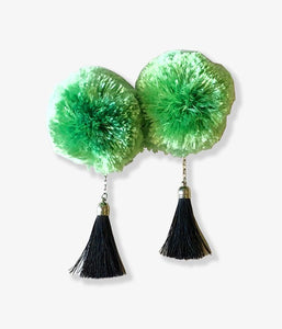 TOGA PULLA/MOTIF EARRINGS (LIGHTGREEN)