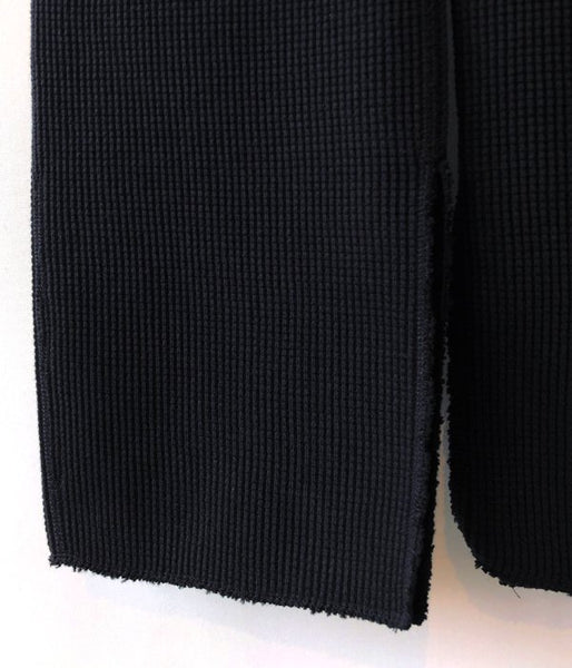 PHEENY/BIG WAFFLE SLIT PANTS(BLACK)(2)