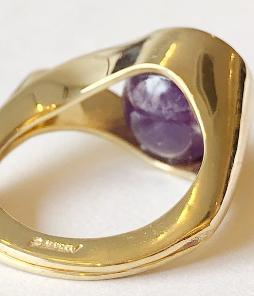 R.ALAGAN/FICKLE STONE RING(GOLD)