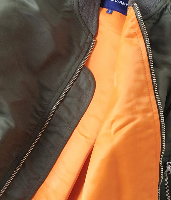 DESCENDANT/D-MA1-M NYLON JACKET (OLIVE DRAB)