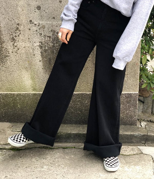 MM6 MAISON MARGIELA/5 POCKETS WIDE DENIM PANTS