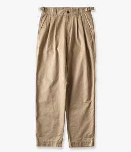 MHL./WASHED CHINO COTTON PANTS