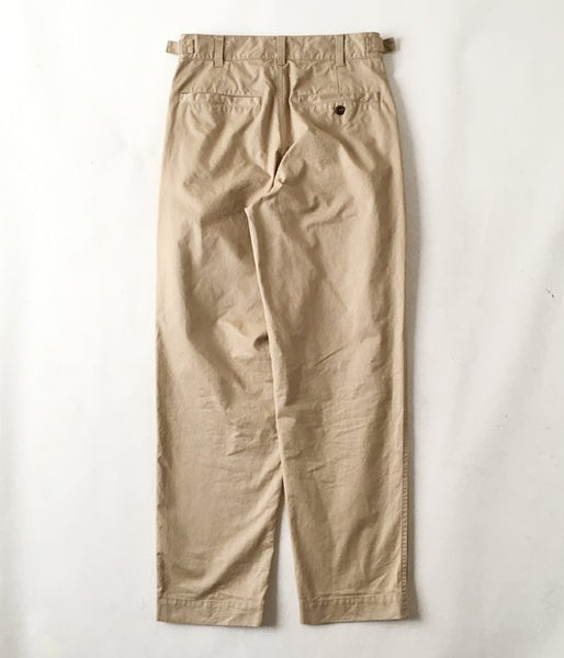 MHL./WASHED CHINO COTTON PANTS