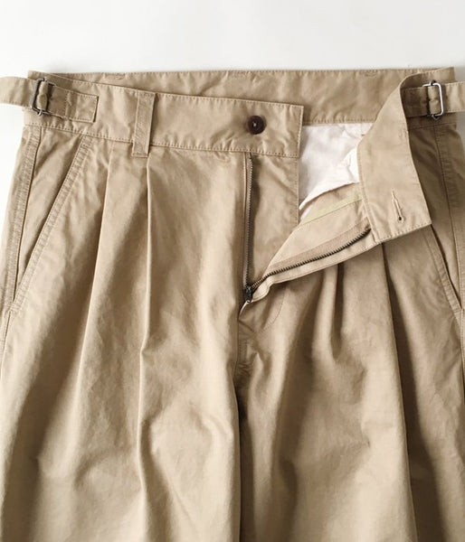 MHL./WASHED CHINO COTTON PANTS