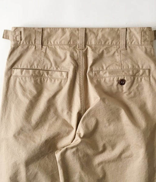 MHL./WASHED CHINO COTTON PANTS