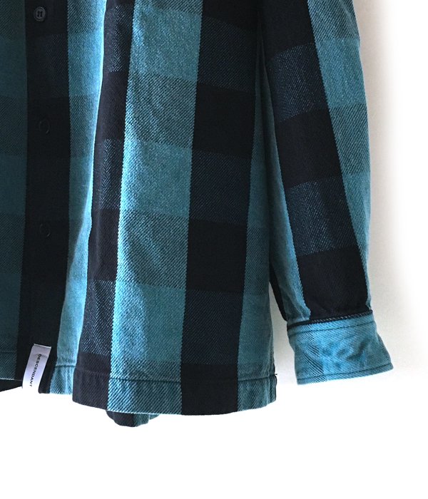 DESCENDANT/SPICOLI HOODED LS SHIRT (TEAL)