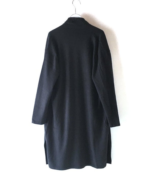 HOLLYWOOD RANCH MARKET/SOFT COTTON H EMBROIDERY LONG CARDIGAN (BLACK)