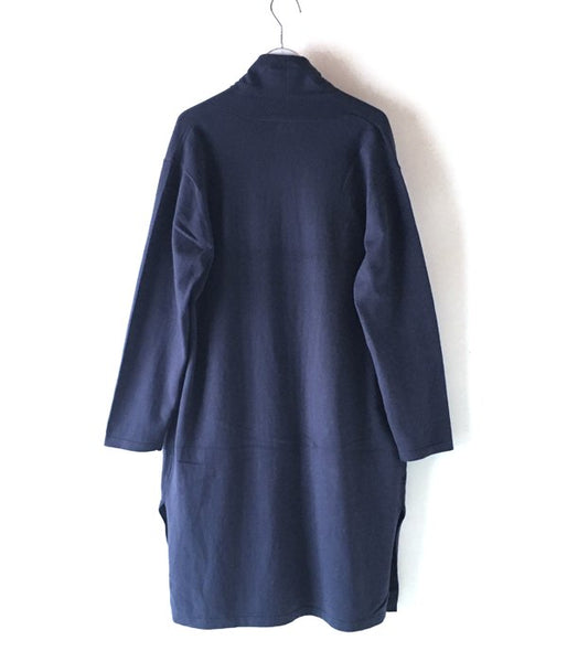 HOLLYWOOD RANCH MARKET/SOFT COTTON H EMBROIDERY LONG CARDIGAN (NAVY)