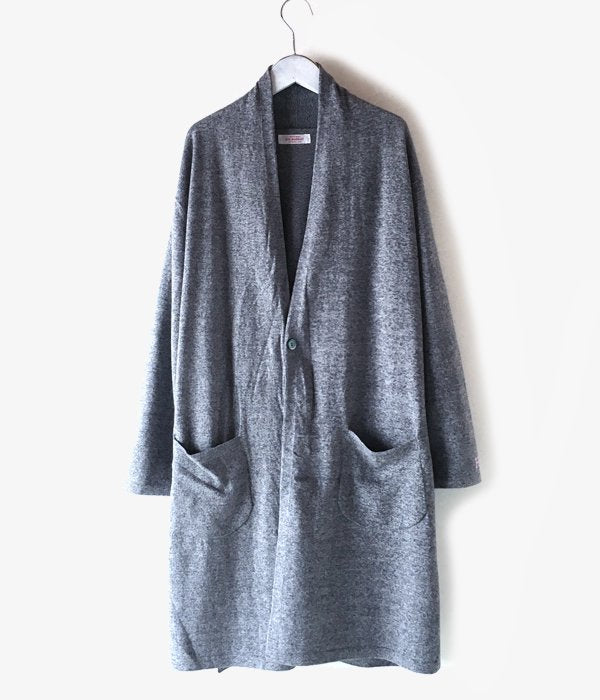 HOLLYWOOD RANCH MARKET/SOFT COTTON H EMBROIDERY LONG CARDIGAN (C.GRAY)