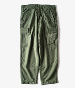 DESCENDANT/CARGO SATIN TROUSERS (OLIVE DRAB)