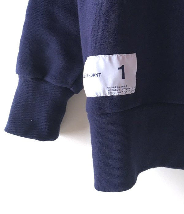 DESCENDANT/PE CREW NECK SWEATSHIRT (NAVY)