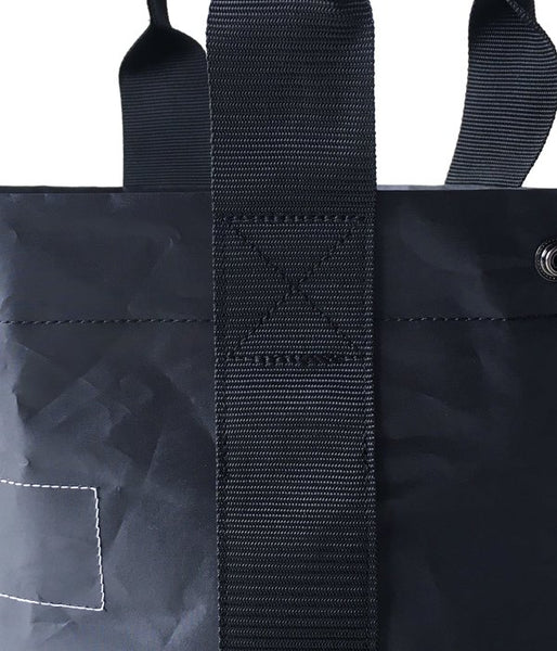 MHL./COATING POLYESTER TOTE (BLACK)
