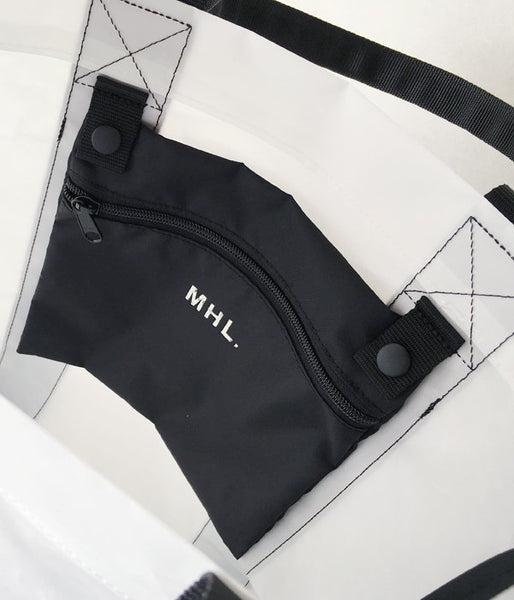 MHL./COATING POLYESTER TOTE (WHITE)