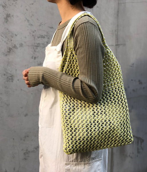 PHEENY/MELANGE NET BAG(YELLOW)