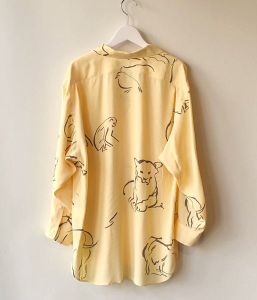 WRYHT/ONE-PIECE COLLAR BLOUSE(CITRINE)