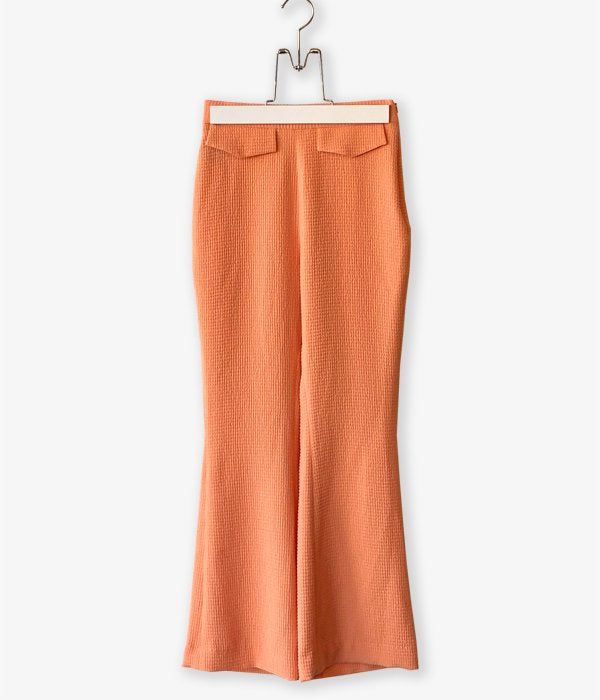 PHEENY/DOUBLE WEAVE DOBBY EASY PANTS(ORANGE)