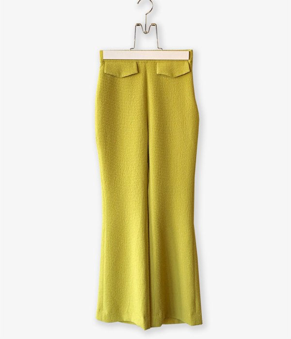 PHEENY/DOUBLE WEAVE DOBBY EASY PANTS(LIME)