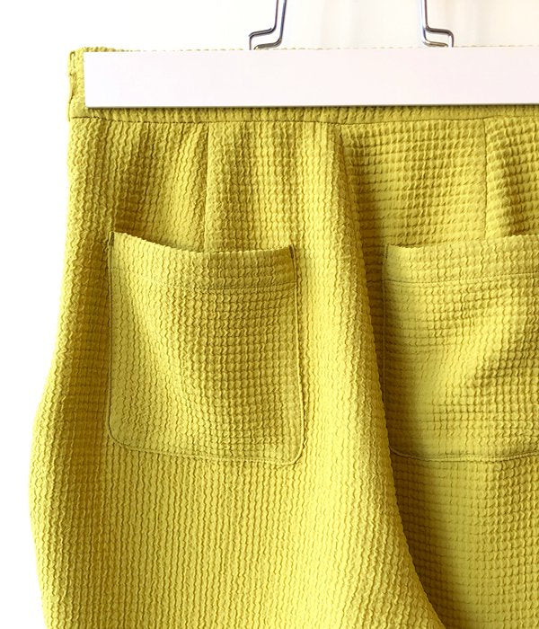 PHEENY/DOUBLE WEAVE DOBBY EASY PANTS(LIME)