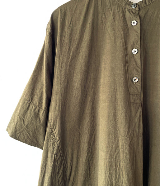 holk/SHIRT DRESS (OLIVE GREEN)