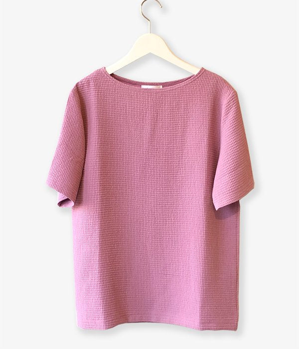 PHEENY/DOUBLE WEAVE DOBBY PULLOVER(LAVENDER)
