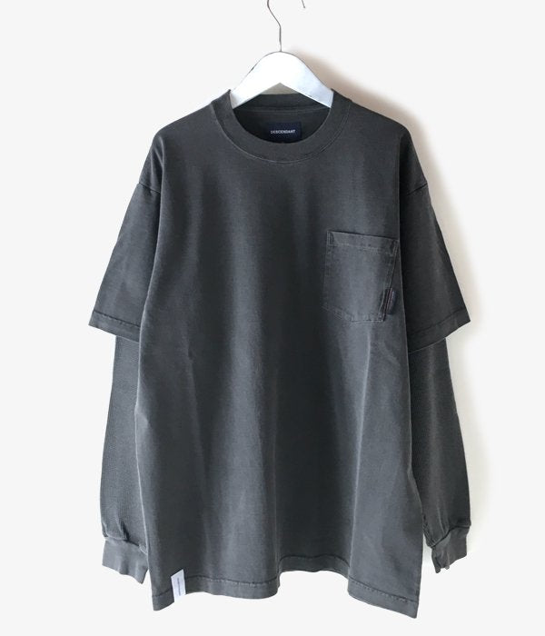 DESCENDANT MILITIA LAYERD TEE 黒-