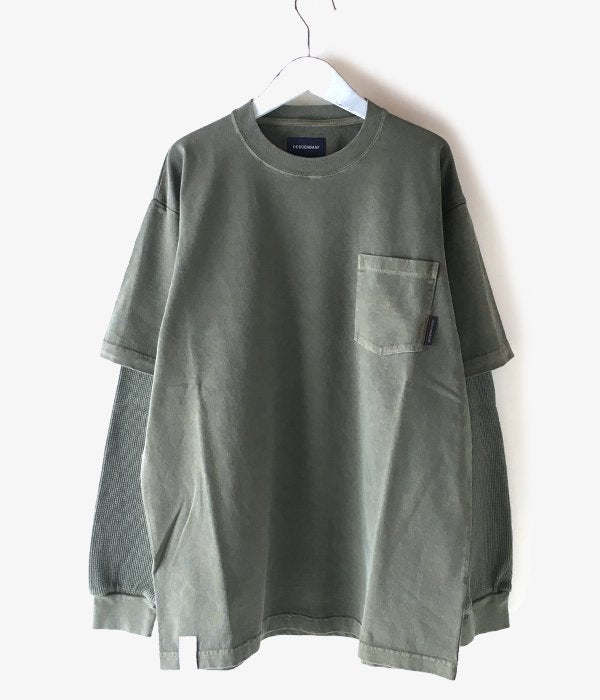 DESCENDANT/MILITIA LAYERD TEE (OLIVE DRAB)