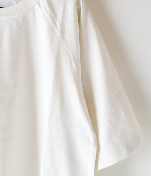 MHL./GARMENT DYE COTTON JERSEY T-SHIRT (WHITE)