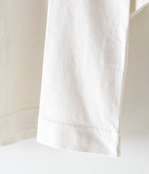 MHL./GARMENT DYE COTTON JERSEY T-SHIRT (WHITE)