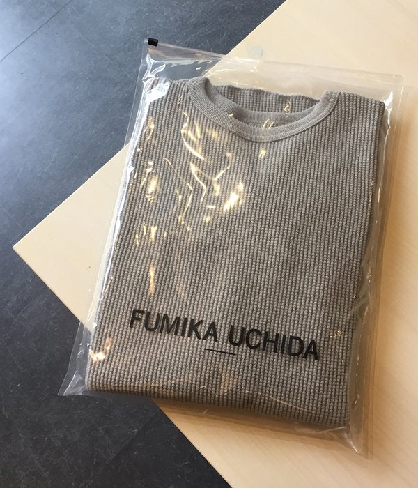 FUMIKA_UCHIDA/COTTON WAFFLE_THERMALTOP(GREY)
