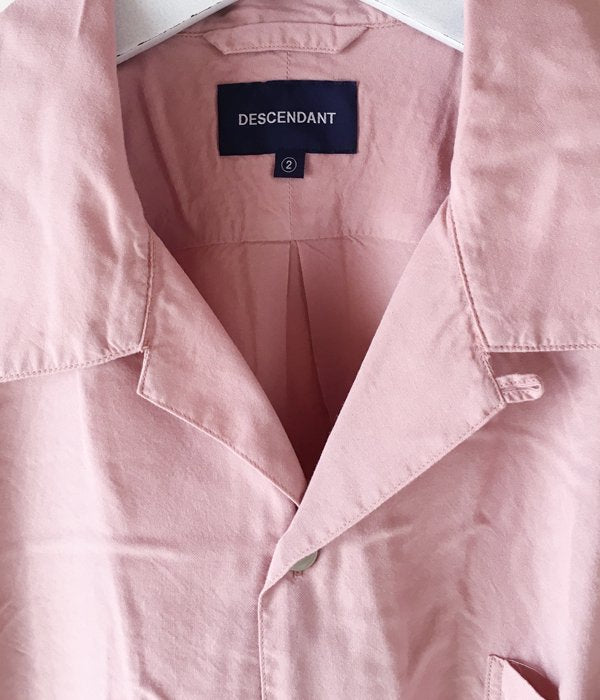 DESCENDANT/PIER RAYON SS SHIRT (PINK)