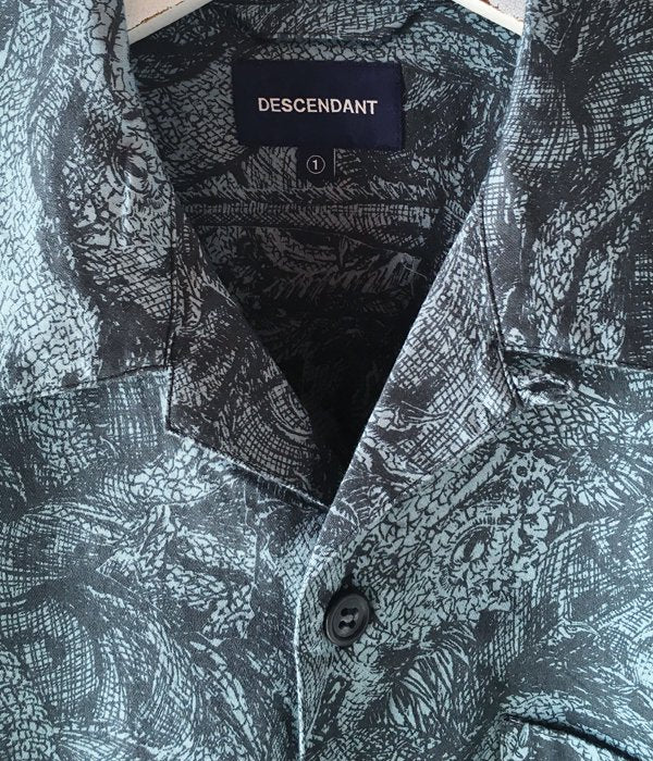 DESCENDANT/SQUAMA TEXTILE SS SHIRT (BLUE)