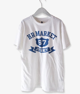 HOLLYWOOD RANCH MARKET/COLLEGE RIBBON HR MARKET T-SHIRT (WHITE)