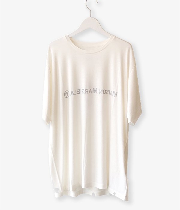 MM6 MAISON MARGIELA/INSIDEOUT LOGO TEE(WHITE)