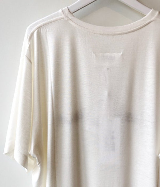 MM6 MAISON MARGIELA/INSIDEOUT LOGO TEE(WHITE)