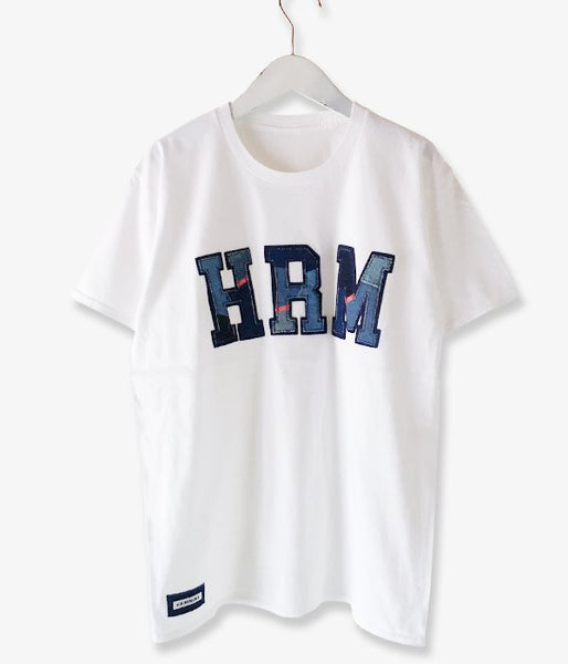 HOLLYWOOD RANCH MARKET/H.R.REMAKE DOUBLE PATCH T-SHIRT (WHITE)