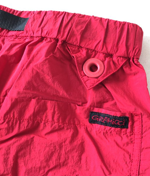 White Mountaineering/WM x Gramicci GARMENT DYED EASY SHORT PANTS (RED)