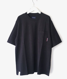 DESCENDANT/CROP POCKET SS TEE 02 (BLACK)