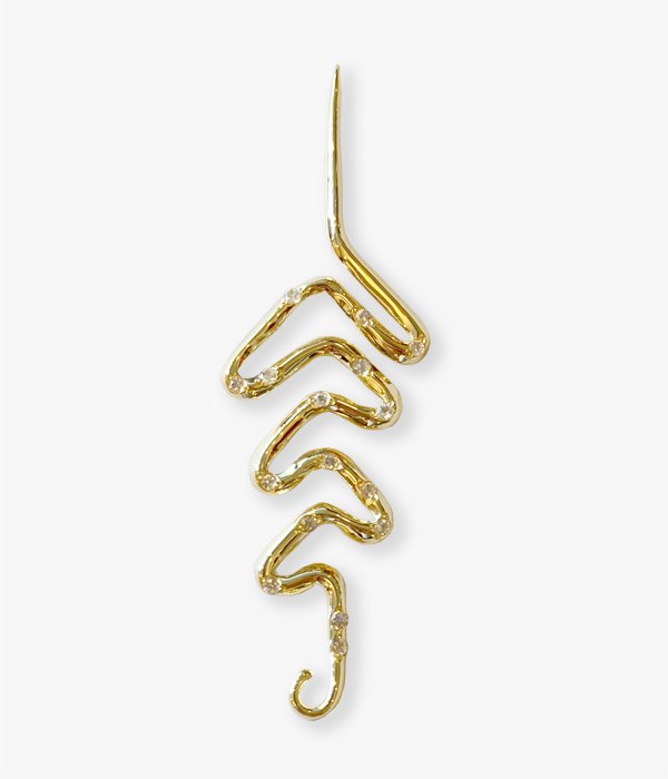 R.ALAGAN/FICKLE LEAF EARRING(GOLD)