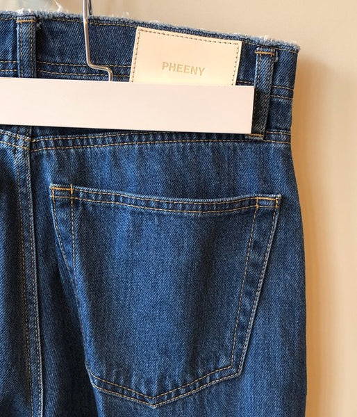 PHEENY/VINTAGE DENIM FLARED PANTS(INDIGO)