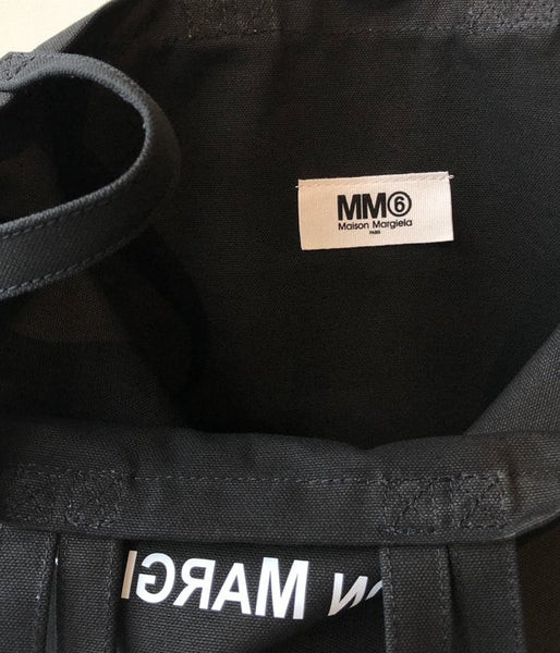 MM6 MAISON MARGIELA/INSIDEOUT LOGO BAG(BLACK)