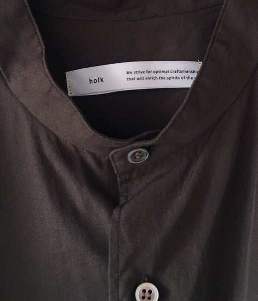 holk/STAND SHIRT (BROWN)