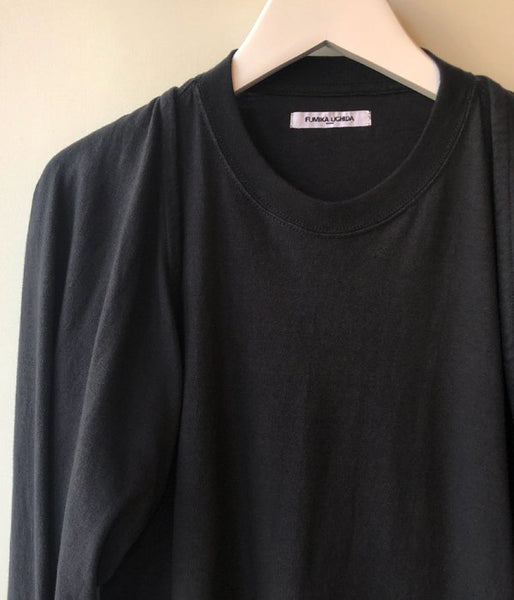 FUMIKA_UCHIDA/SEPARATE-SLEEVE LONG TEE(BLACK)