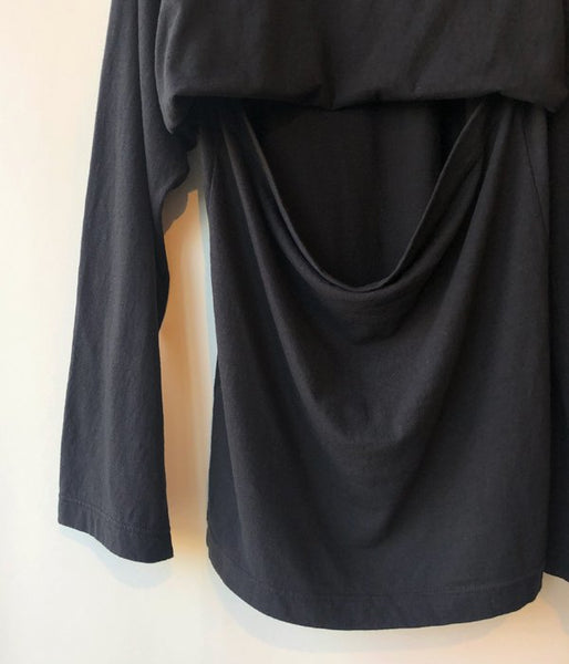 FUMIKA_UCHIDA/SEPARATE-SLEEVE LONG TEE(BLACK)