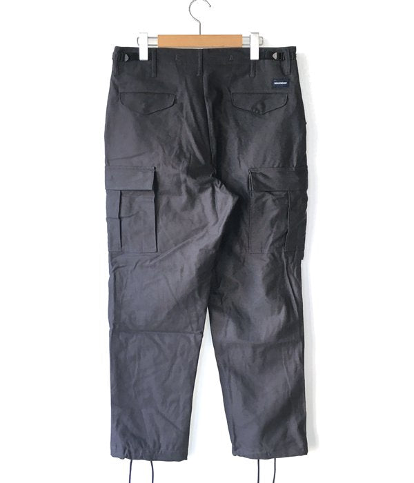 パンツ DESCENDANT D-65M SATIN TROUSERS 3 DESCENDANT/D-65M SATIN TROUSERS (BLACK)